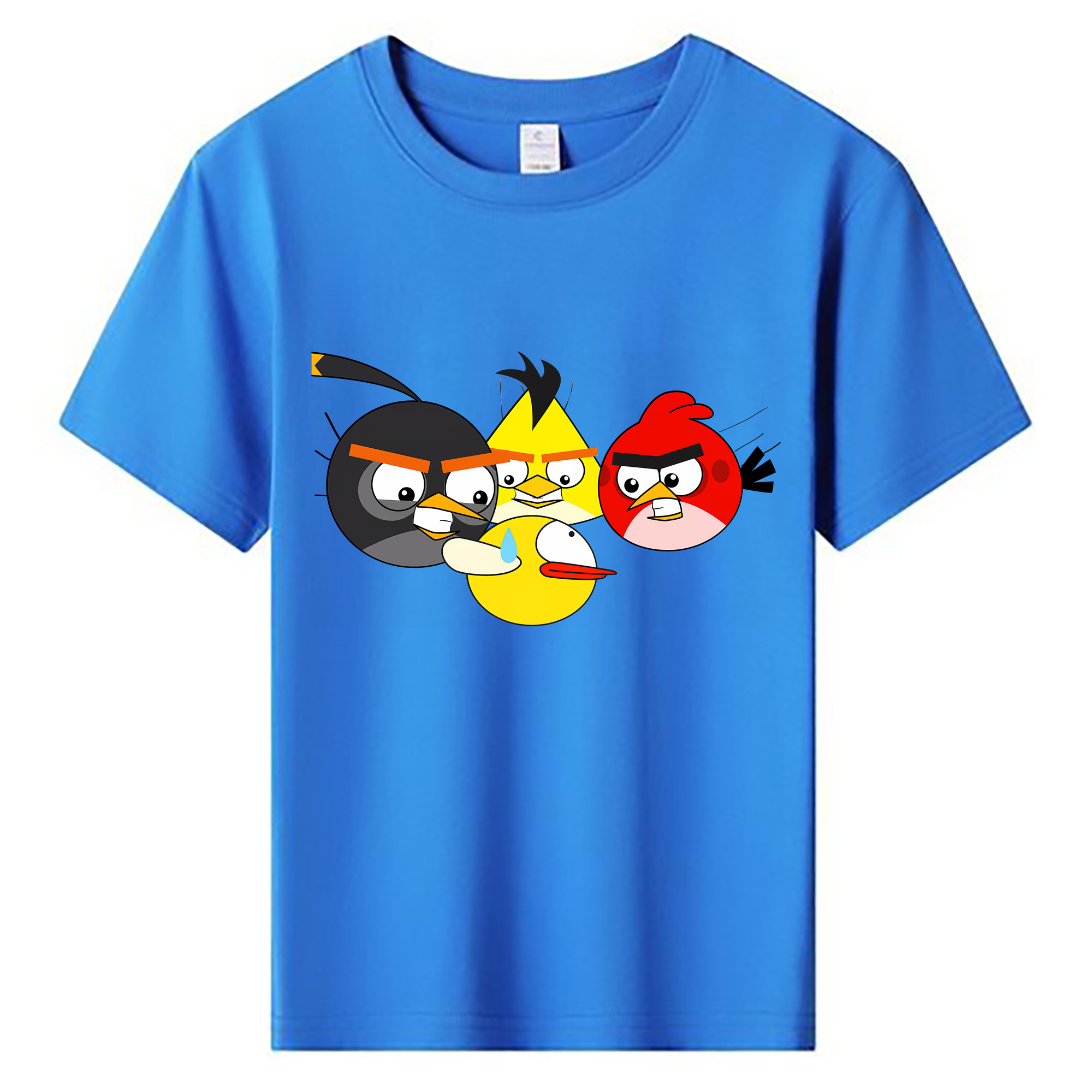 （画像用） Angry Birds アングリーバード 綿100％キッズTシャツ（フロントプリント）